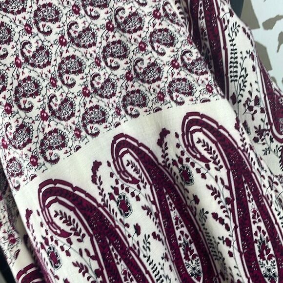 Altar’d State Boho Paisley Print Baby Doll Dress 3/4 Sleeves M - Picture 6 of 11